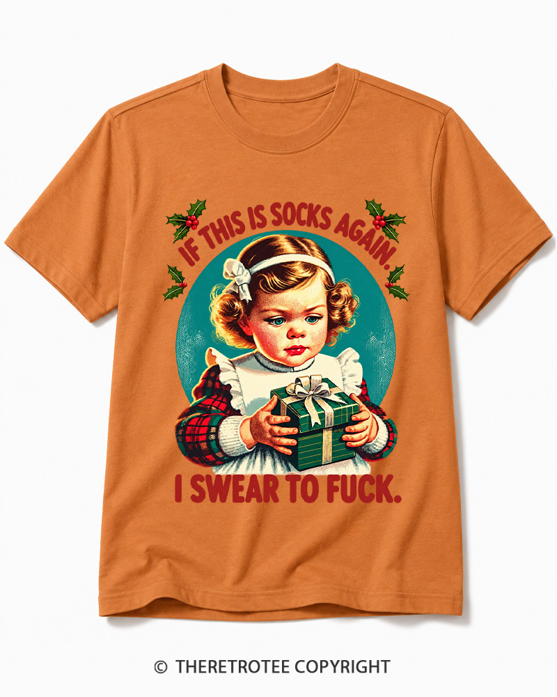 TheRetroTee If This Is Socks Again 1950s Cotton T-Shirt