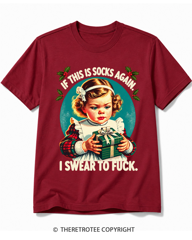 TheRetroTee If This Is Socks Again 1950s Cotton T-Shirt
