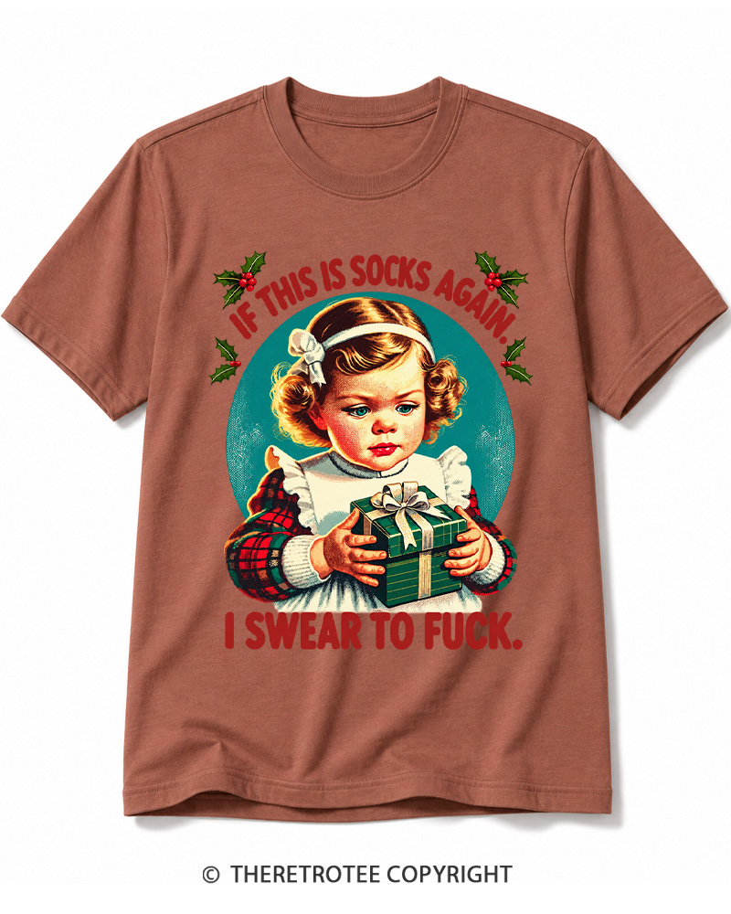 TheRetroTee If This Is Socks Again 1950s Cotton T-Shirt