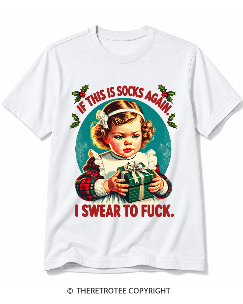 TheRetroTee If This Is Socks Again 1950s Cotton T-Shirt