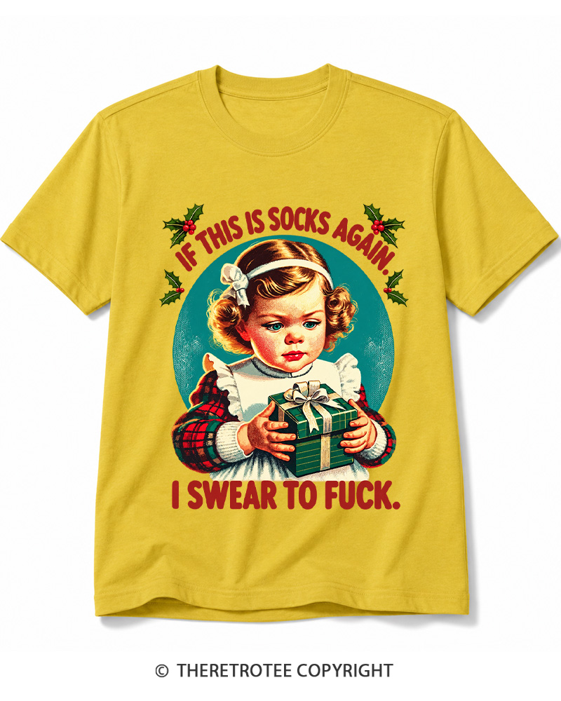 TheRetroTee If This Is Socks Again 1950s Cotton T-Shirt