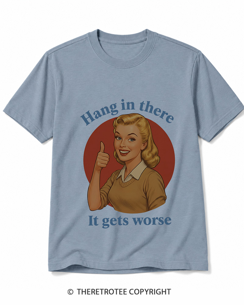 TheRetroTee Funny Motivation 1950s Cotton T-Shirt
