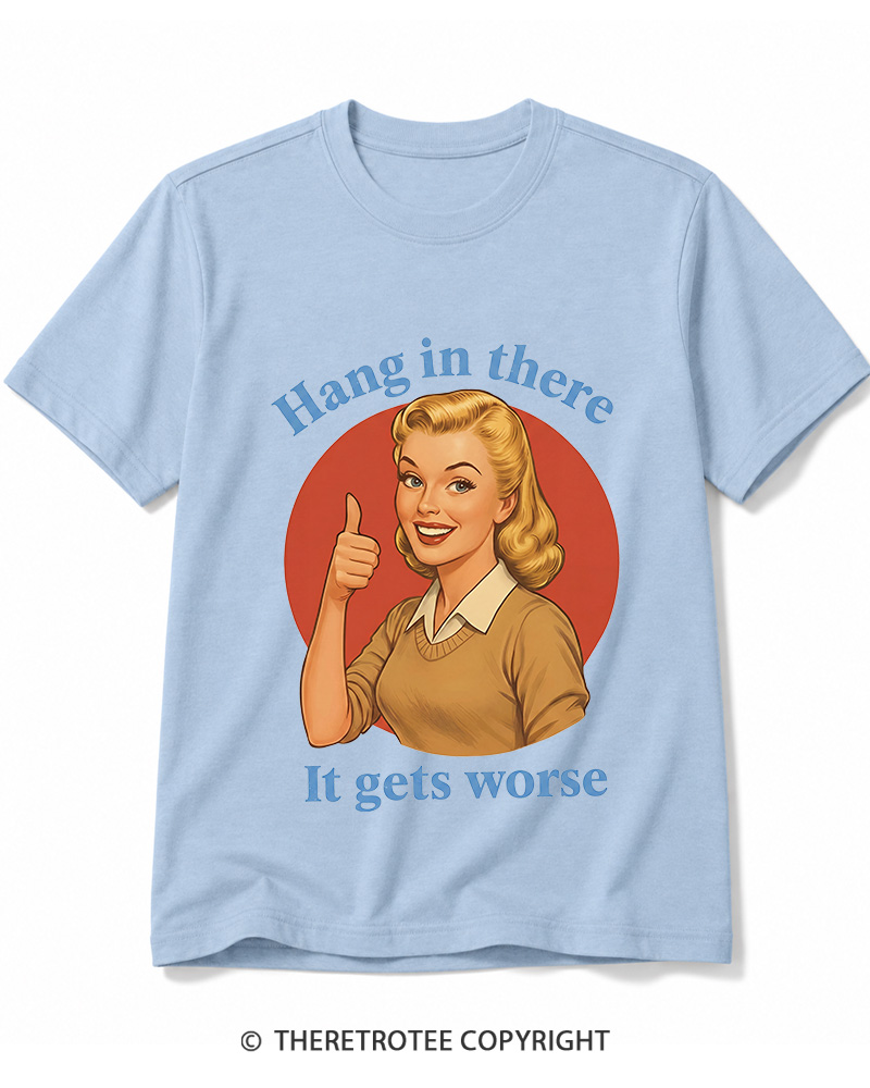 TheRetroTee Funny Motivation 1950s Cotton T-Shirt