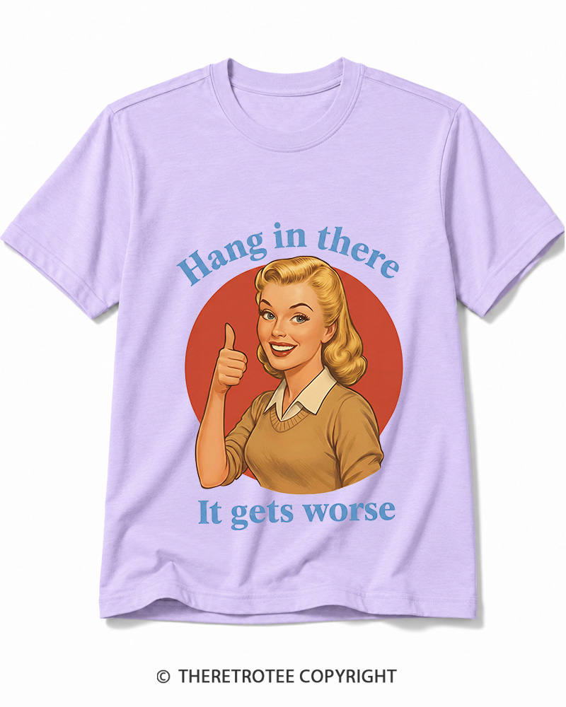 TheRetroTee Funny Motivation 1950s Cotton T-Shirt