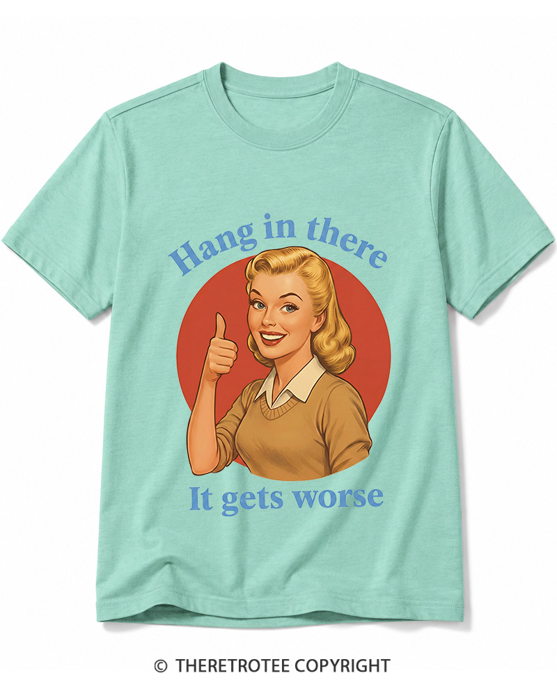 TheRetroTee Funny Motivation 1950s Cotton T-Shirt