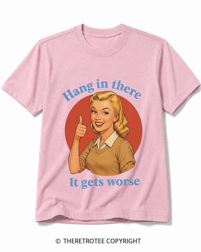 TheRetroTee Funny Motivation 1950s Cotton T-Shirt