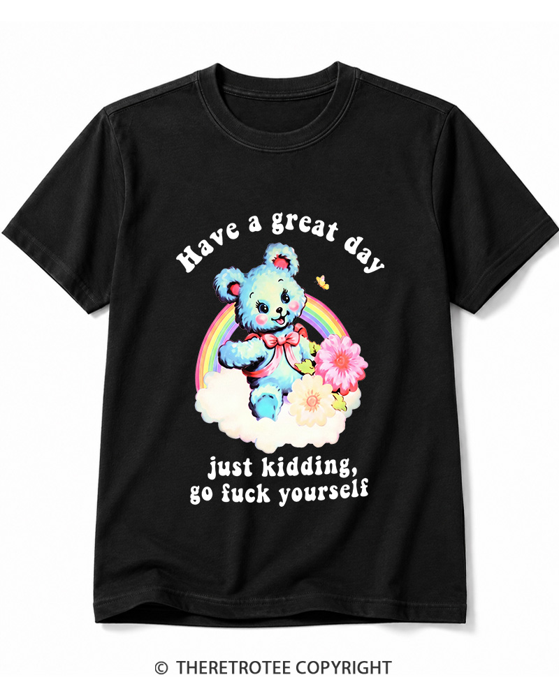TheRetroTee Have a Great Day 1970s Cotton T-Shirt