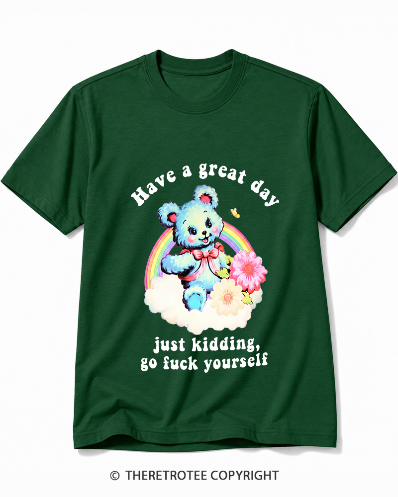TheRetroTee Have a Great Day 1970s Cotton T-Shirt