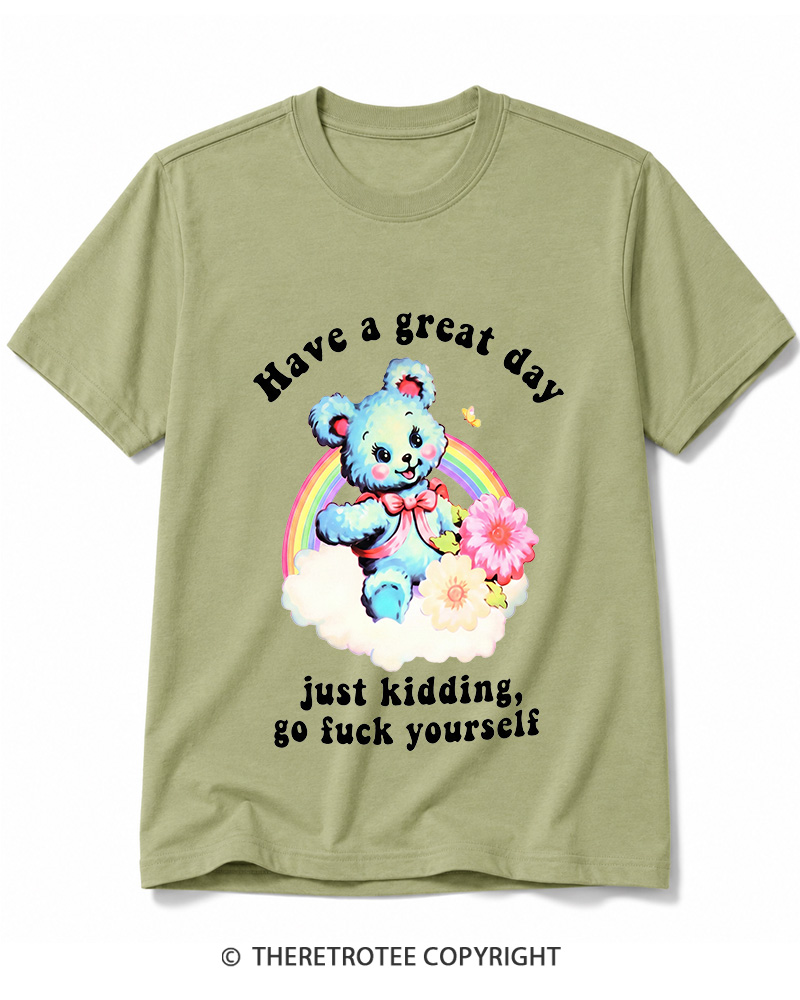 TheRetroTee Have a Great Day 1970s Cotton T-Shirt