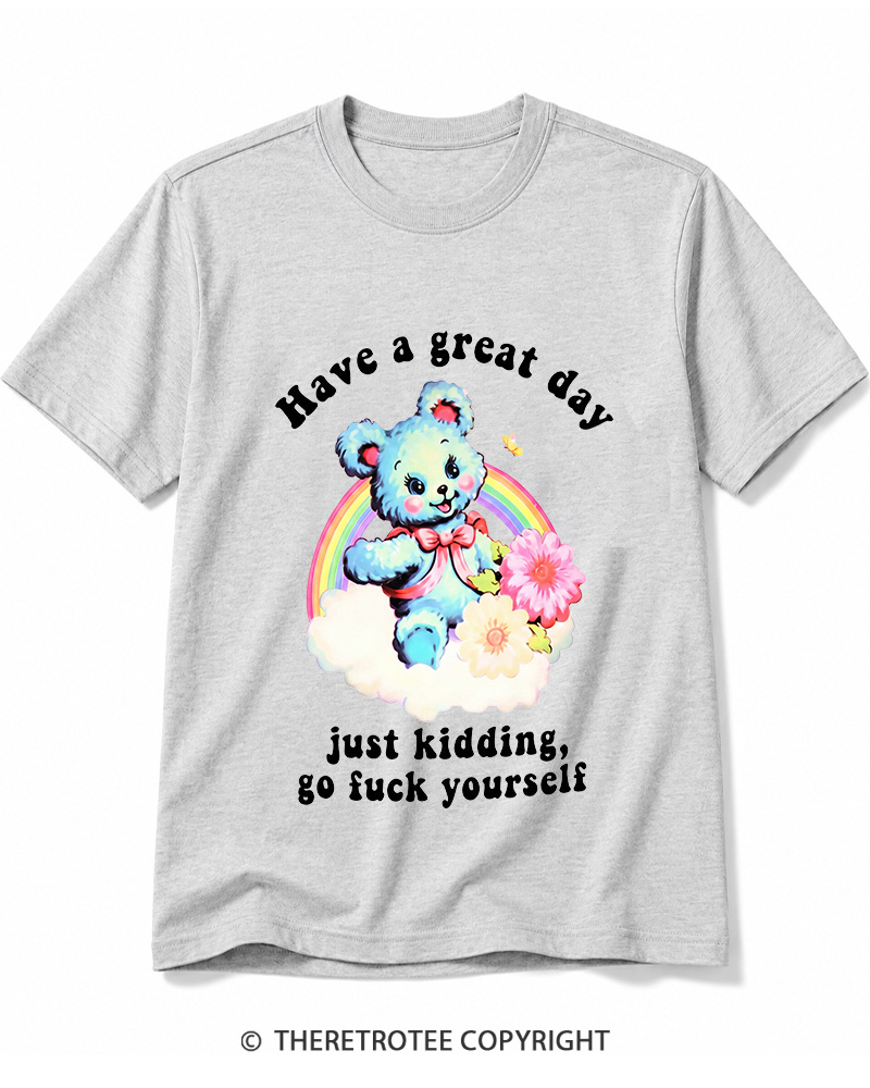 TheRetroTee Have a Great Day 1970s Cotton T-Shirt