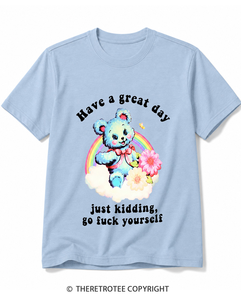 TheRetroTee Have a Great Day 1970s Cotton T-Shirt