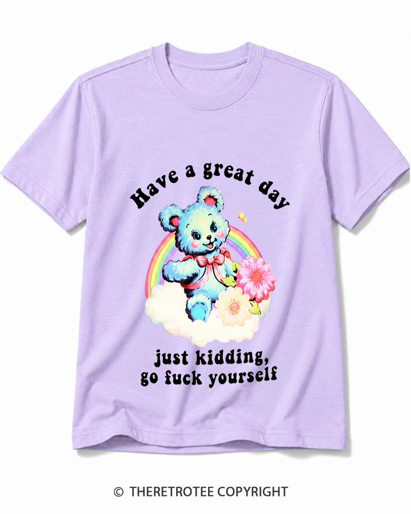 TheRetroTee Have a Great Day 1970s Cotton T-Shirt