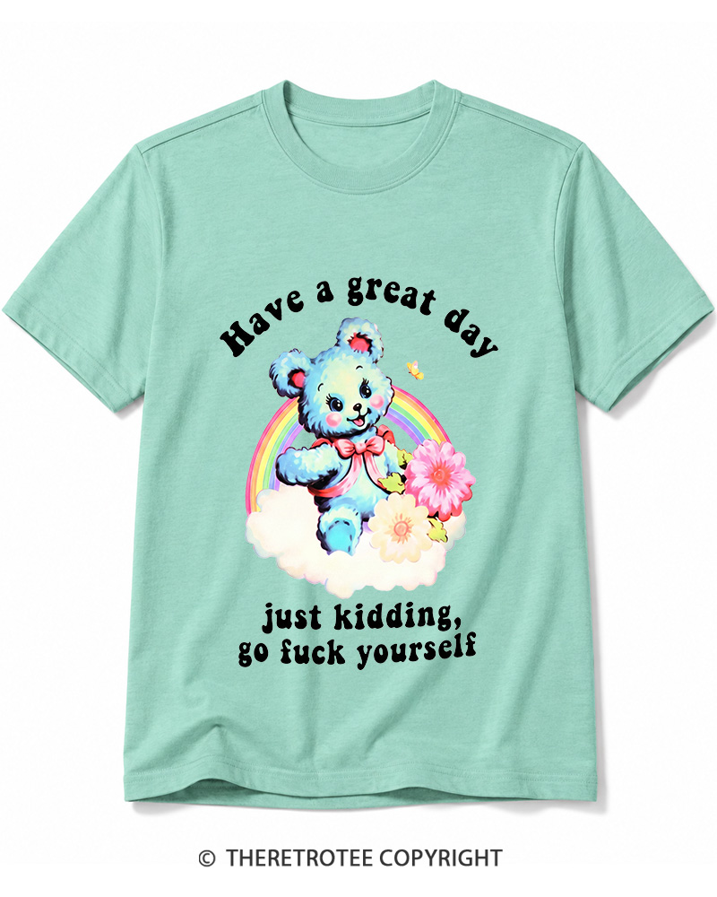 TheRetroTee Have a Great Day 1970s Cotton T-Shirt