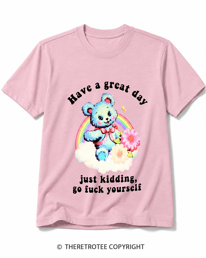 TheRetroTee Have a Great Day 1970s Cotton T-Shirt