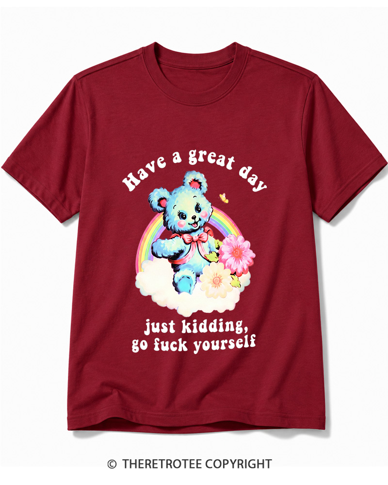 TheRetroTee Have a Great Day 1970s Cotton T-Shirt
