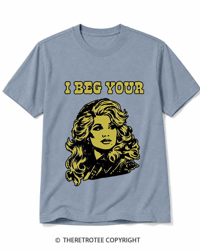 TheRetroTee I Beg Your 1970s Cotton T-Shirt