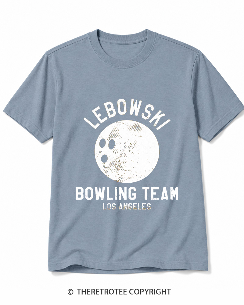 TheRetroTee Lebowski Bowling Team Los Angeles 1980 Cotton T-Shirt