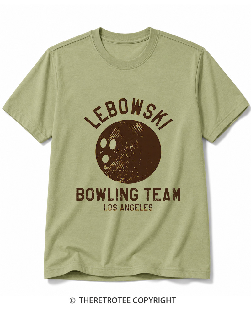 TheRetroTee Lebowski Bowling Team Los Angeles 1980 Cotton T-Shirt