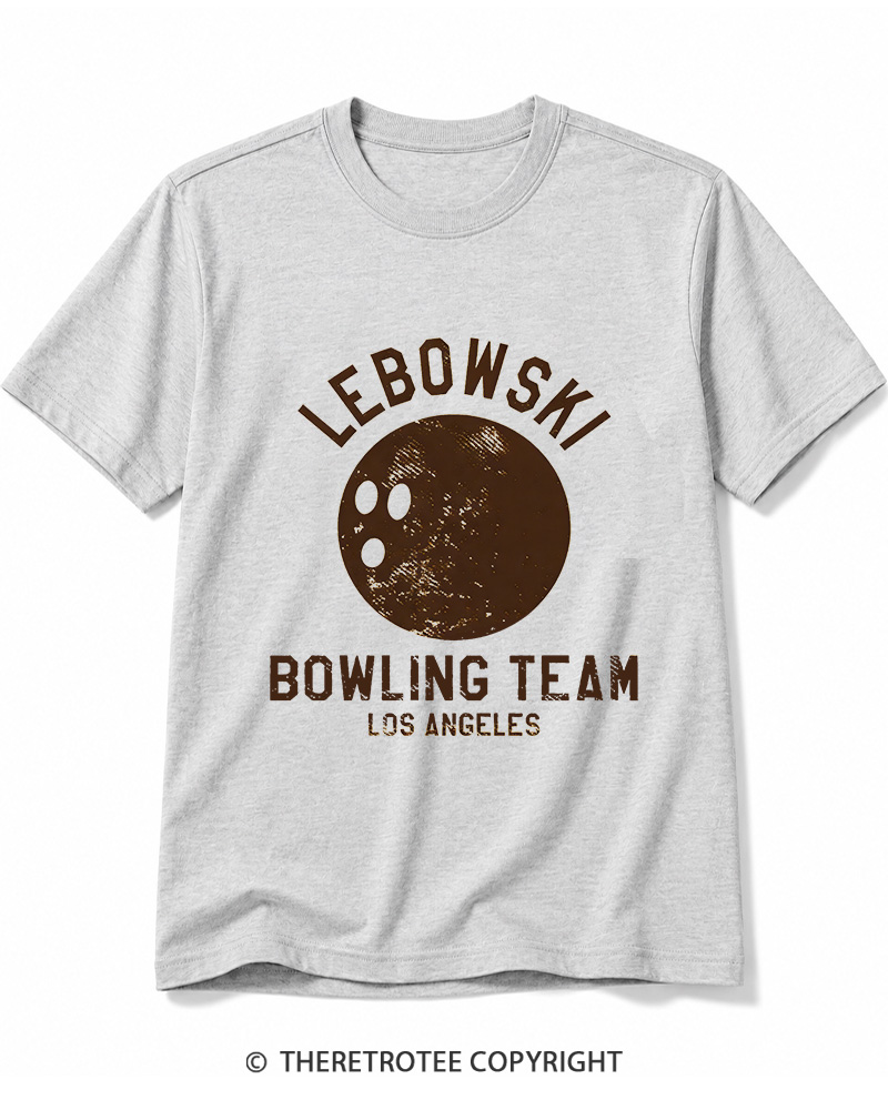 TheRetroTee Lebowski Bowling Team Los Angeles 1980 Cotton T-Shirt