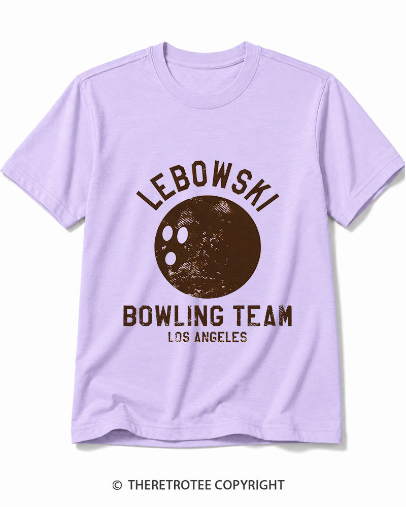 TheRetroTee Lebowski Bowling Team Los Angeles 1980 Cotton T-Shirt