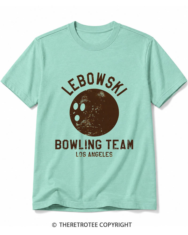 TheRetroTee Lebowski Bowling Team Los Angeles 1980 Cotton T-Shirt