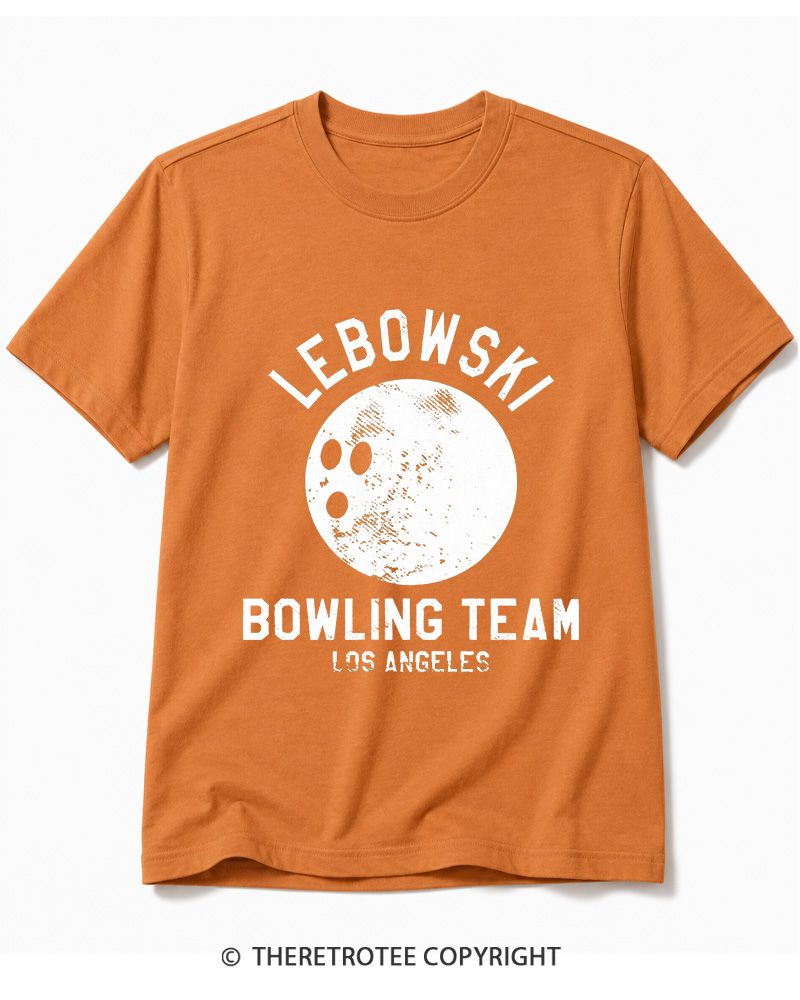 TheRetroTee Lebowski Bowling Team Los Angeles 1980 Cotton T-Shirt