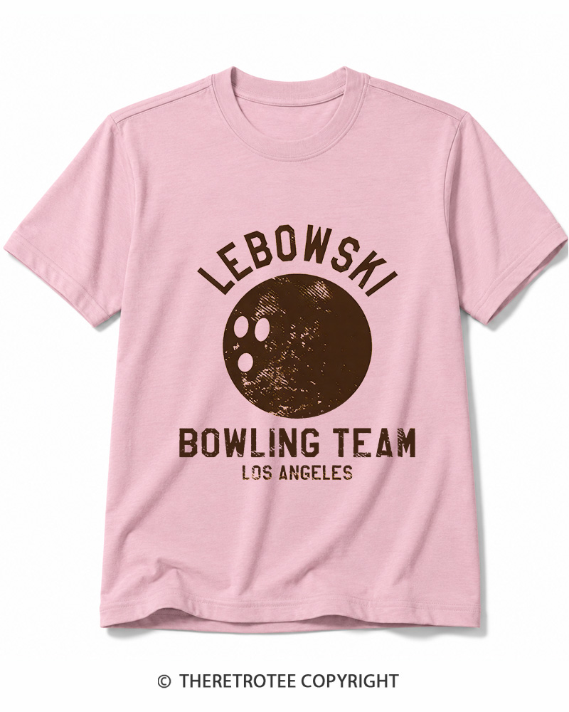 TheRetroTee Lebowski Bowling Team Los Angeles 1980 Cotton T-Shirt