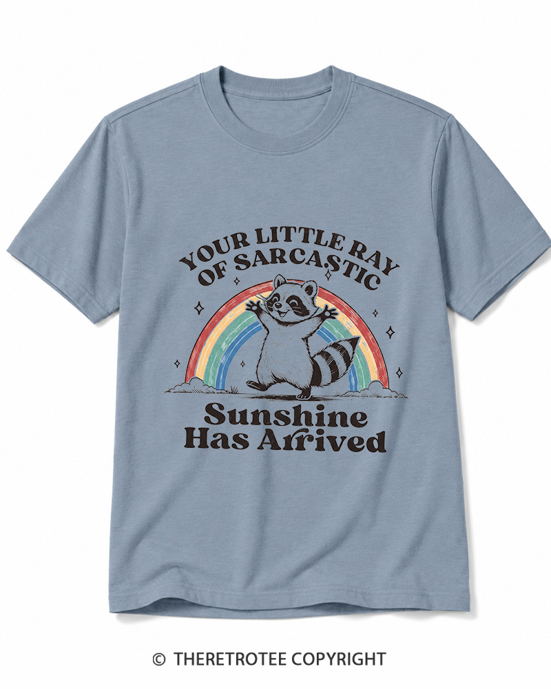 TheRetroTee Little Ray of Sarcastic Sunshine Cotton T-Shirt