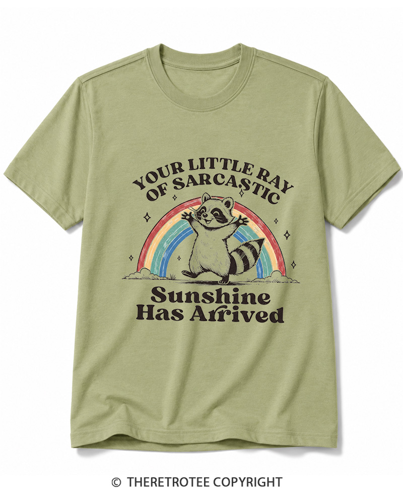 TheRetroTee Little Ray of Sarcastic Sunshine Cotton T-Shirt