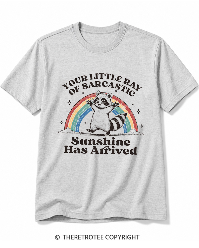 TheRetroTee Little Ray of Sarcastic Sunshine Cotton T-Shirt