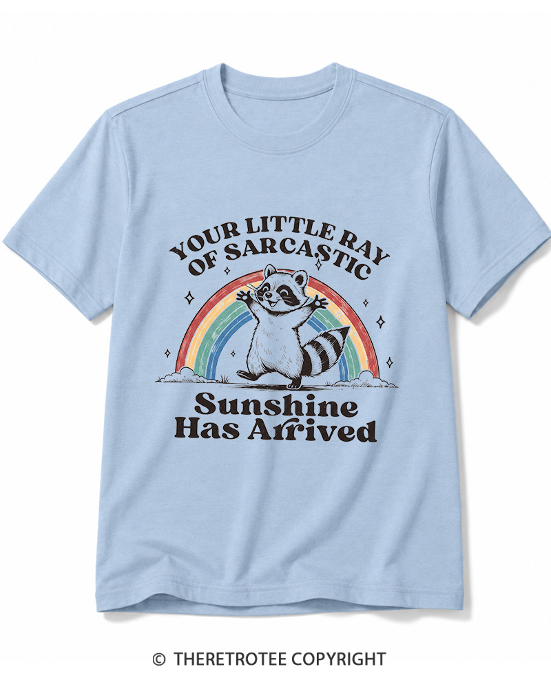 TheRetroTee Little Ray of Sarcastic Sunshine Cotton T-Shirt