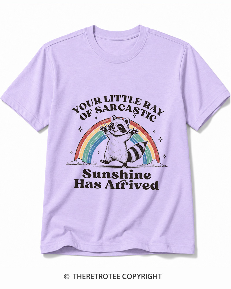 TheRetroTee Little Ray of Sarcastic Sunshine Cotton T-Shirt