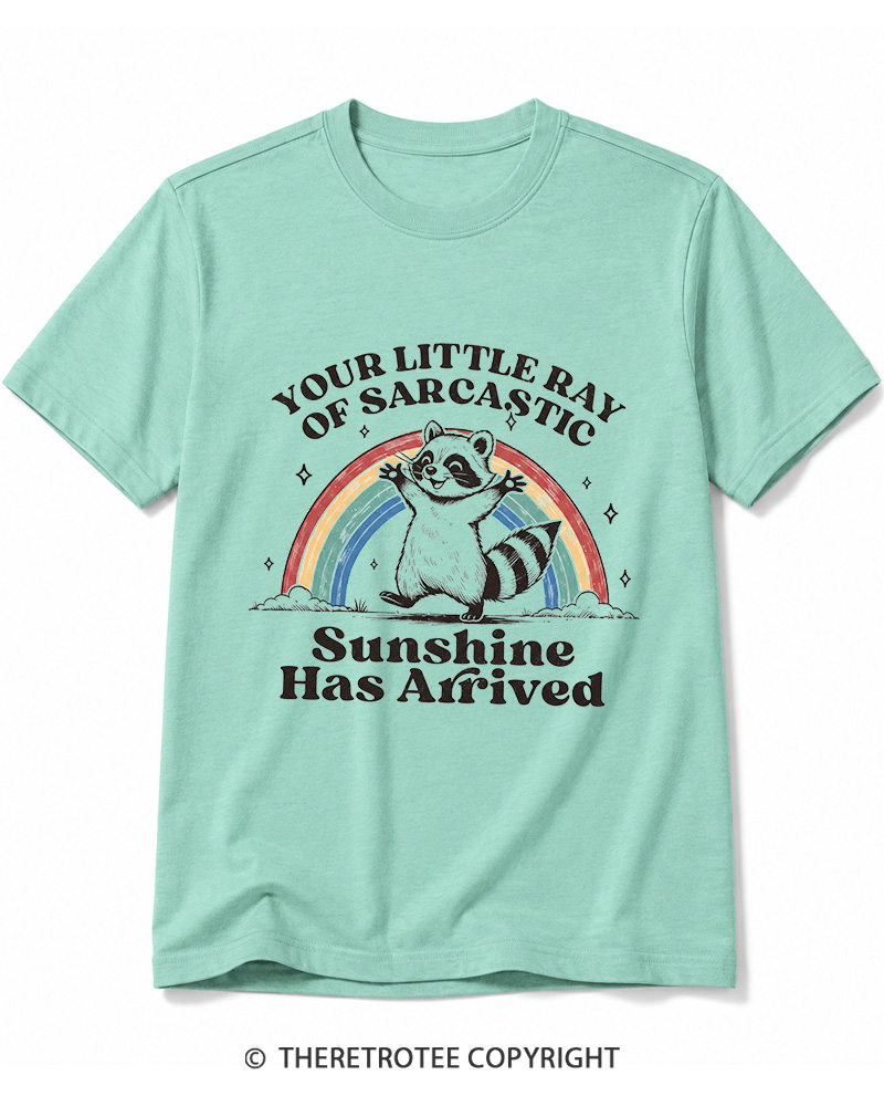 TheRetroTee Little Ray of Sarcastic Sunshine Cotton T-Shirt