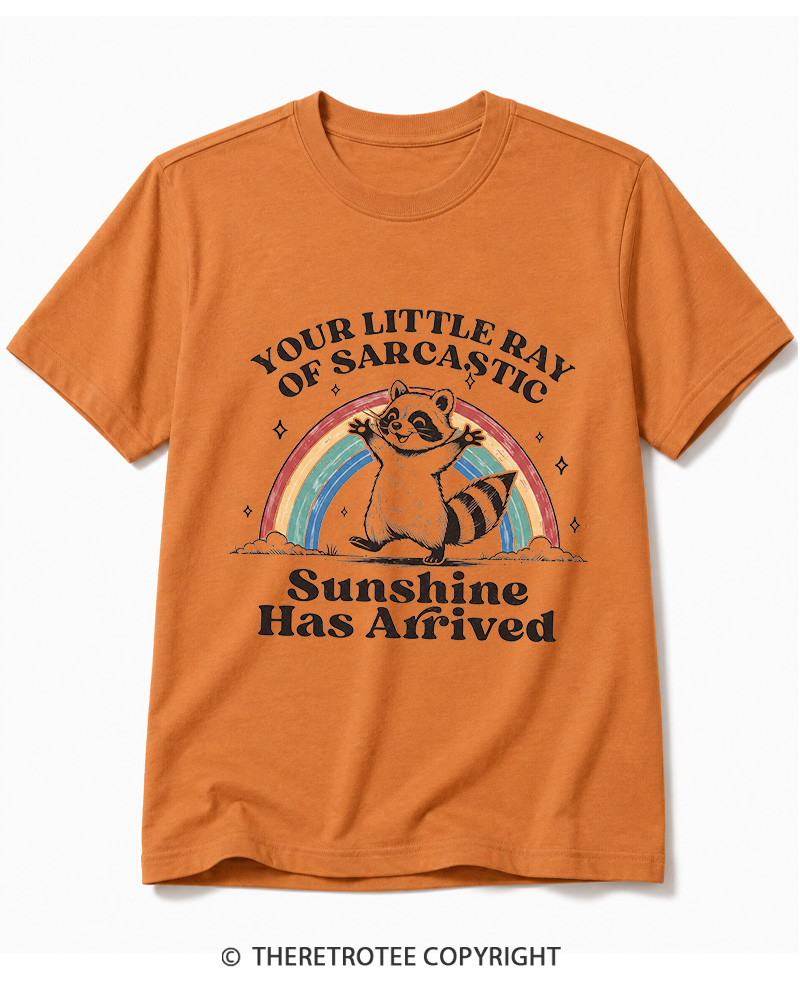 TheRetroTee Little Ray of Sarcastic Sunshine Cotton T-Shirt
