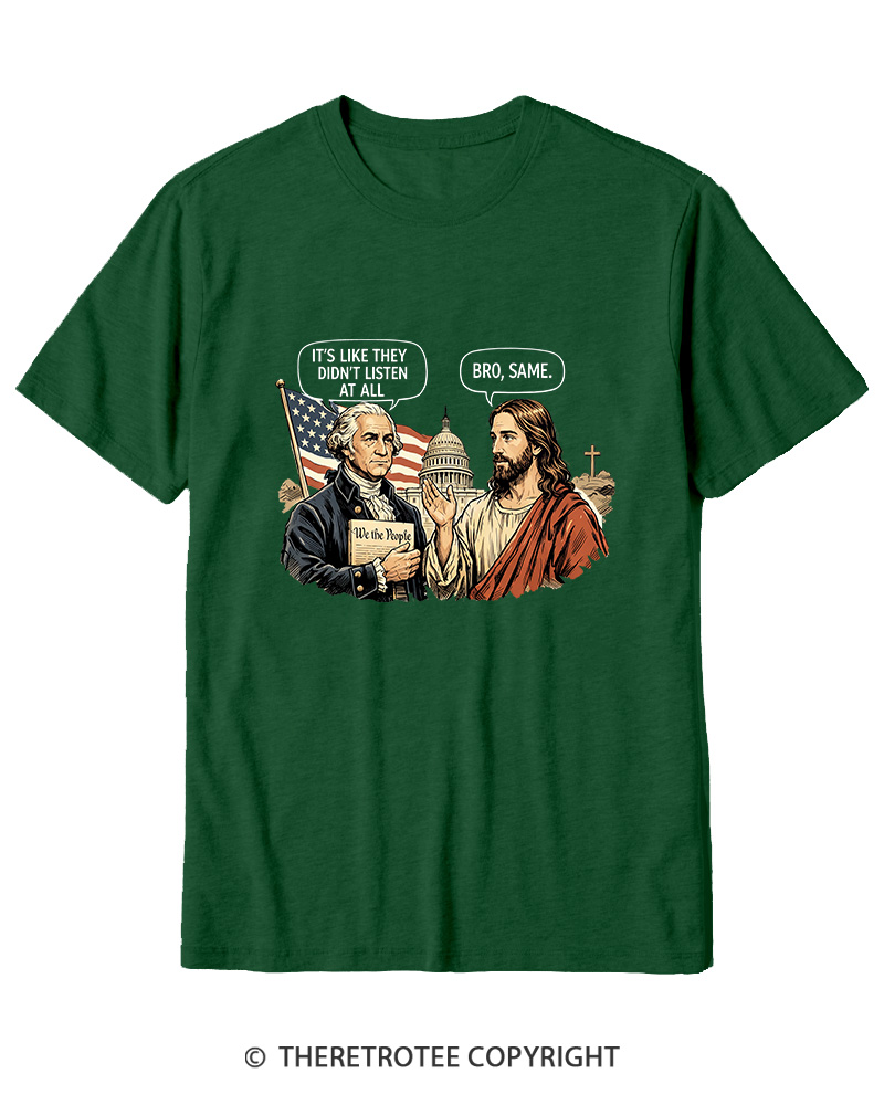 TheRetroTee It’s Like They Didn’T Listen At All Cotton T-Shirt