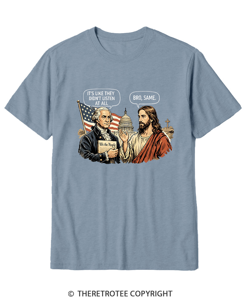 TheRetroTee It’s Like They Didn’T Listen At All Cotton T-Shirt