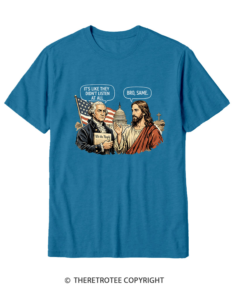 TheRetroTee It’s Like They Didn’T Listen At All Cotton T-Shirt