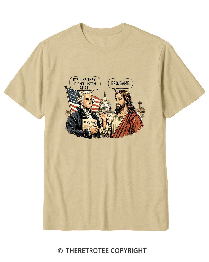 TheRetroTee It’s Like They Didn’T Listen At All Cotton T-Shirt