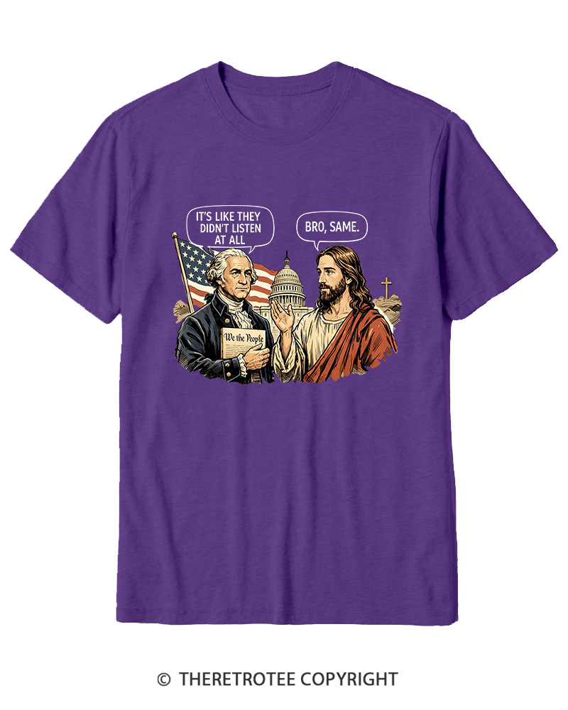 TheRetroTee It’s Like They Didn’T Listen At All Cotton T-Shirt