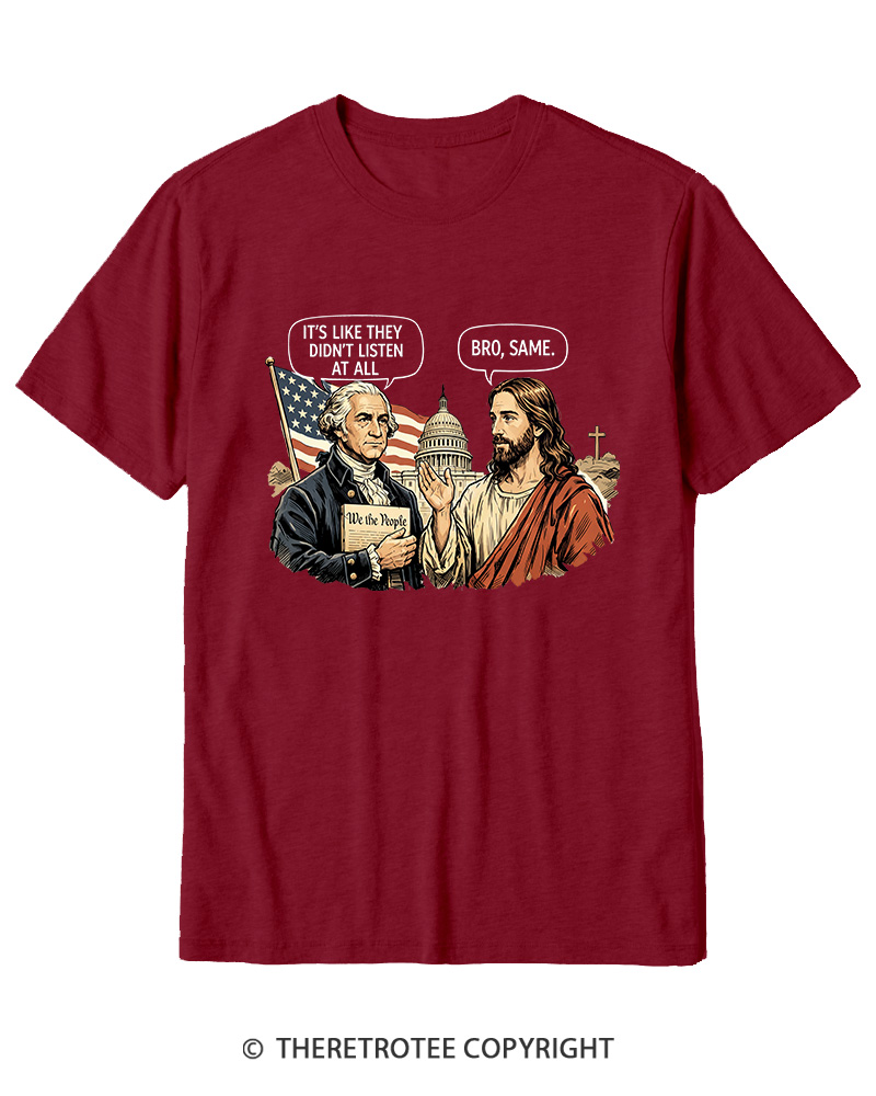 TheRetroTee It’s Like They Didn’T Listen At All Cotton T-Shirt