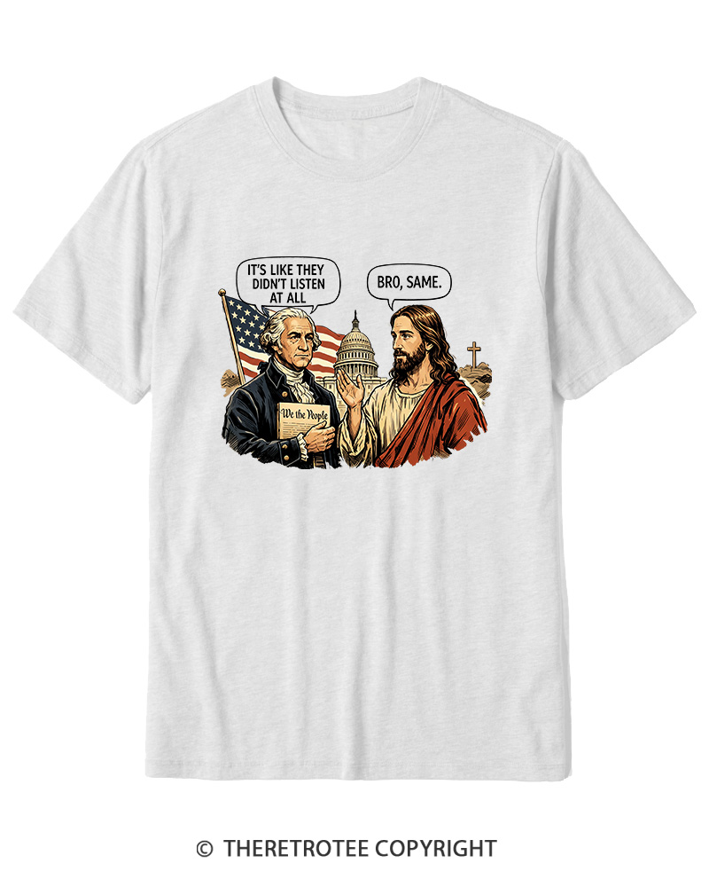 TheRetroTee It’s Like They Didn’T Listen At All Cotton T-Shirt