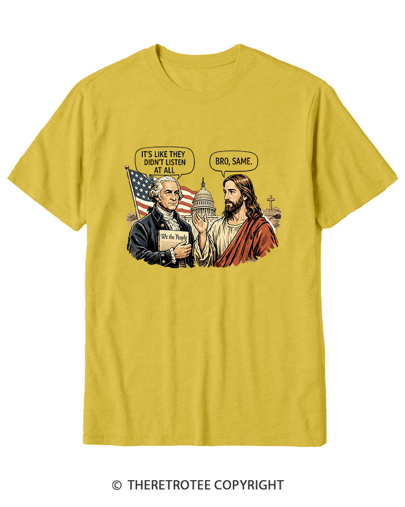 TheRetroTee It’s Like They Didn’T Listen At All Cotton T-Shirt