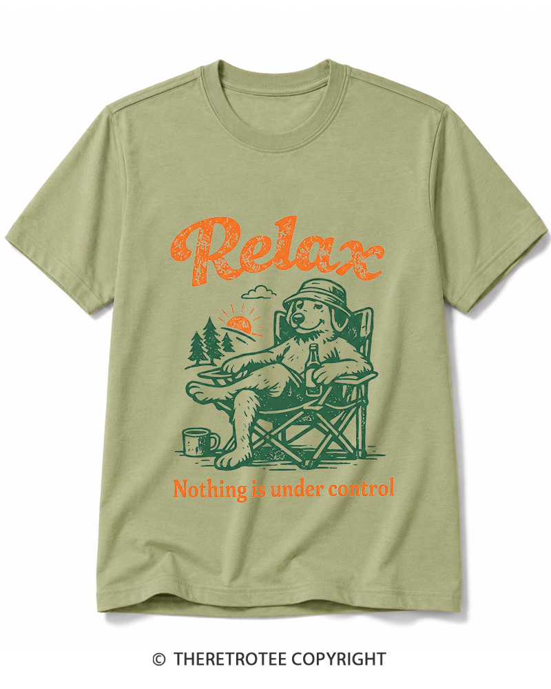TheRetroTee Nothing Is Under Control 1970s Cotton T-Shirt