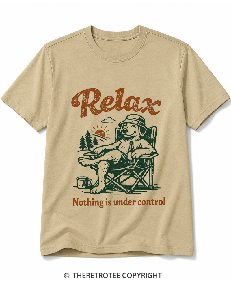 TheRetroTee Nothing Is Under Control 1970s Cotton T-Shirt