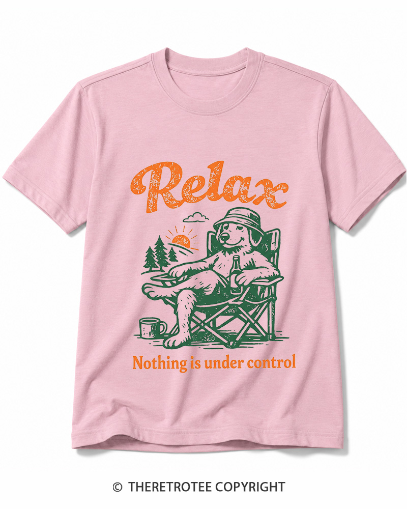 TheRetroTee Nothing Is Under Control 1970s Cotton T-Shirt