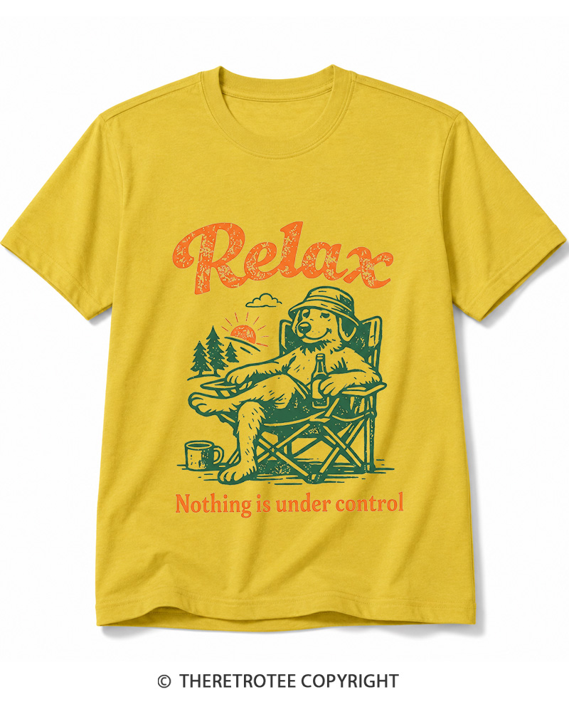 TheRetroTee Nothing Is Under Control 1970s Cotton T-Shirt