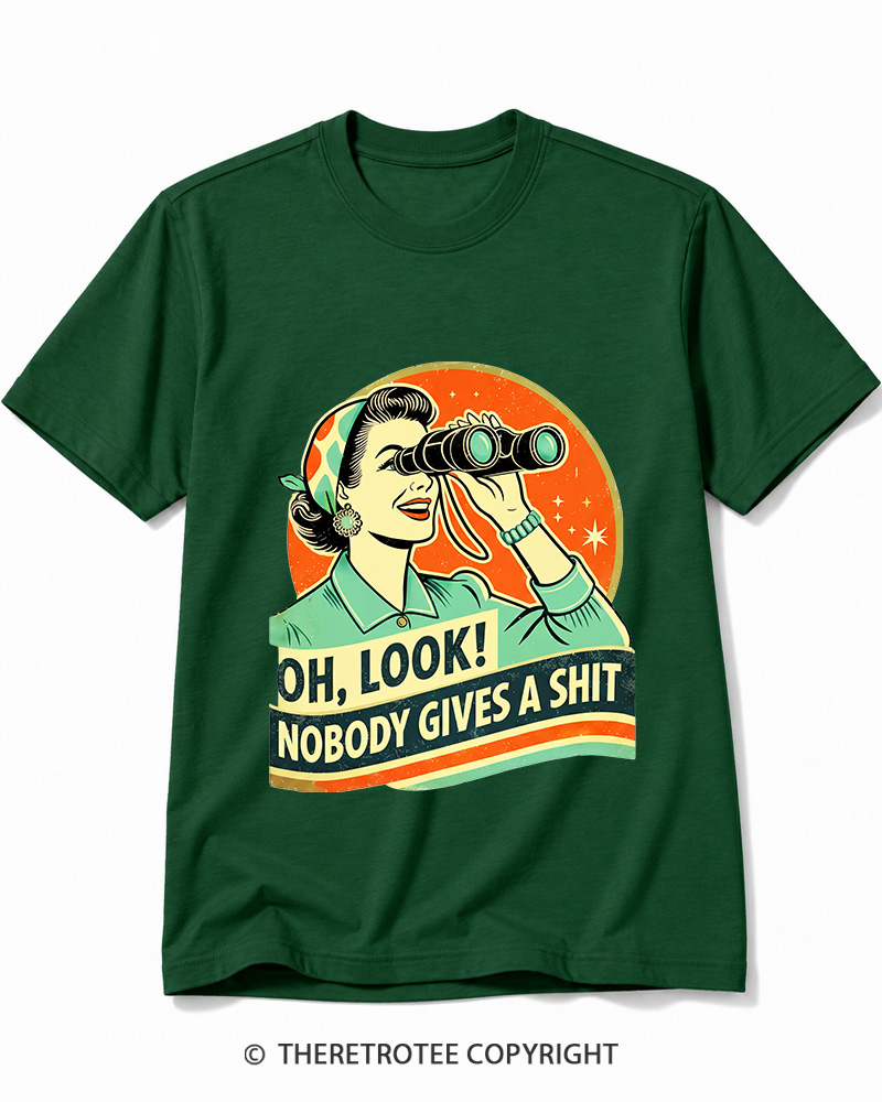TheRetroTee Oh,Look! Nobody Gives A 1950s Cotton T-Shirt