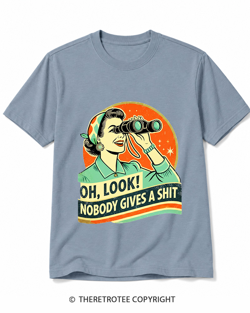 TheRetroTee Oh,Look! Nobody Gives A 1950s Cotton T-Shirt