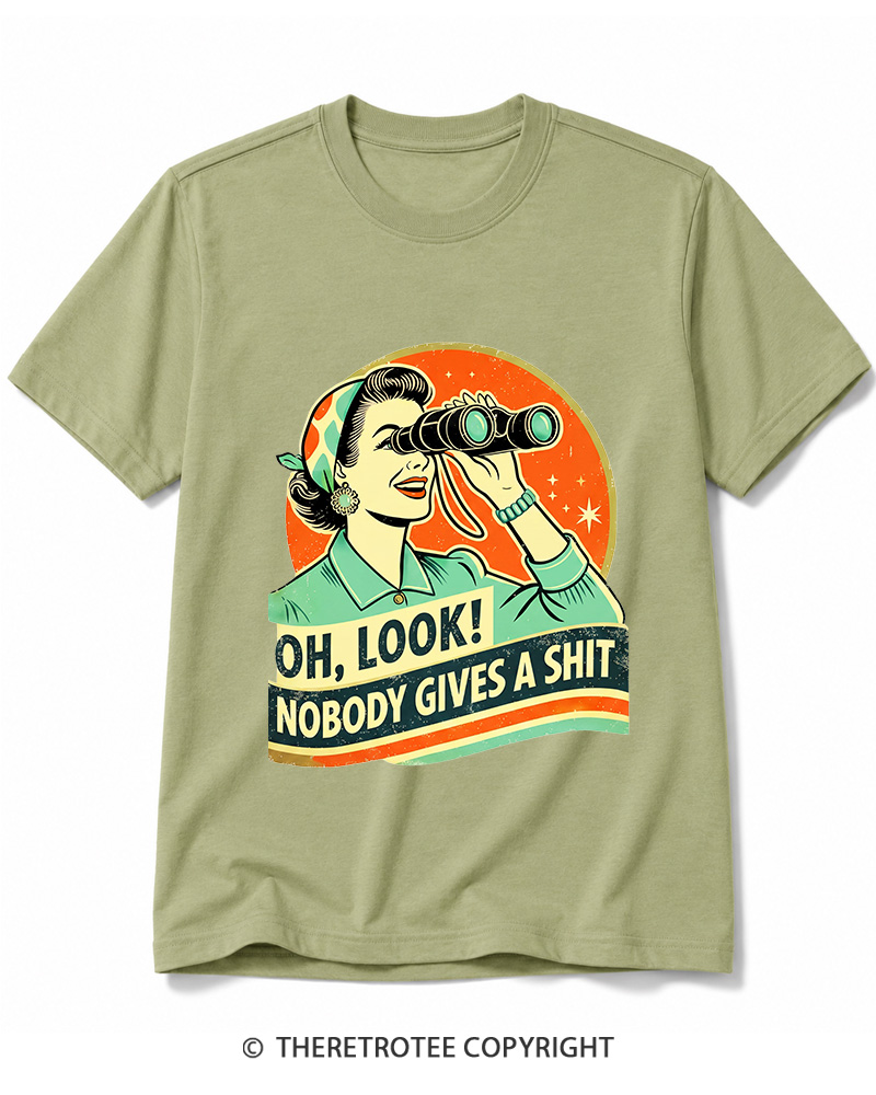 TheRetroTee Oh,Look! Nobody Gives A 1950s Cotton T-Shirt