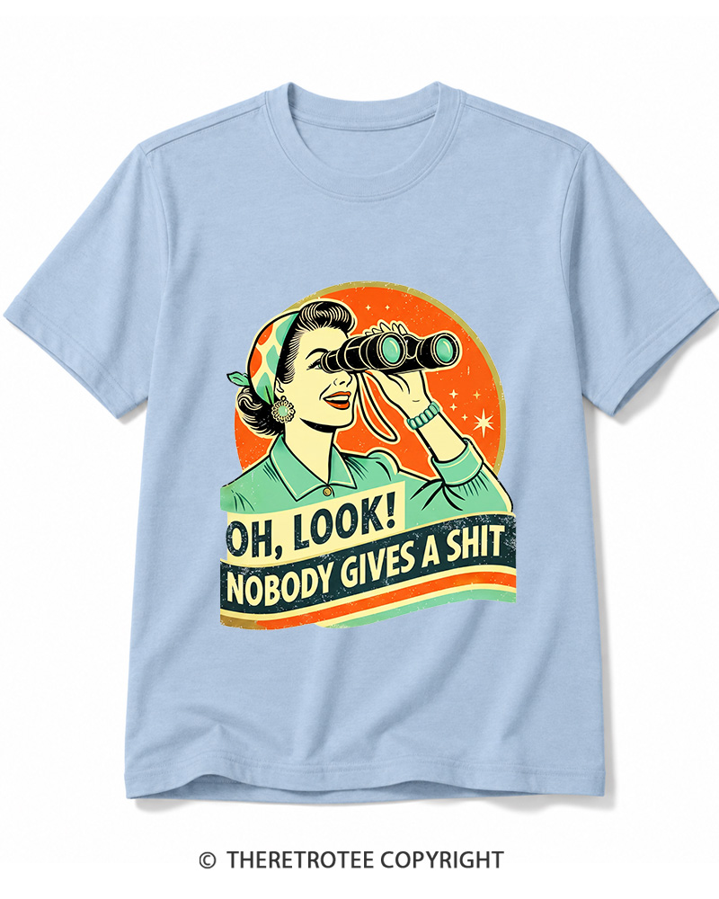 TheRetroTee Oh,Look! Nobody Gives A 1950s Cotton T-Shirt